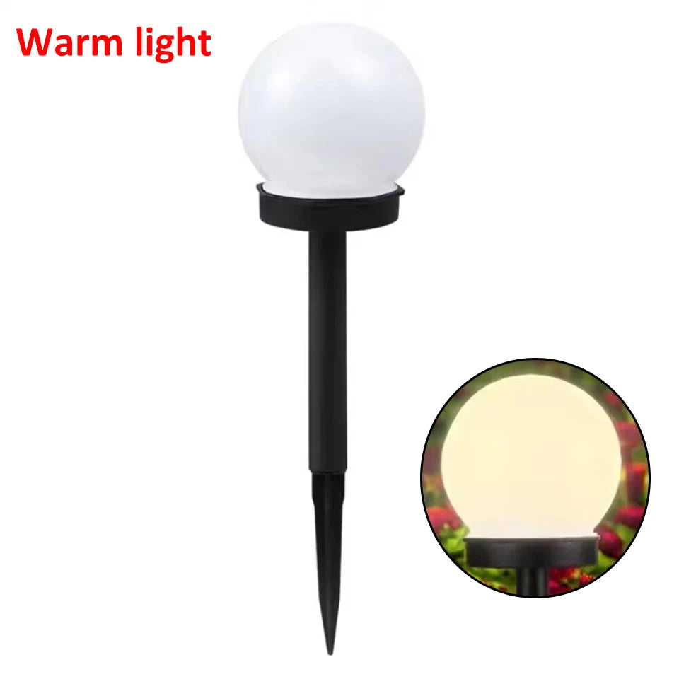 Solar LED Garden Stake Globe Lights – Dusk to Dawn 2-Pack