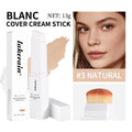Blanc Cover Cream Stick Color Changing Foundation with Detachable Brush Coverage Changing Foundation Stick Base Makeup Zpaxo 3natural