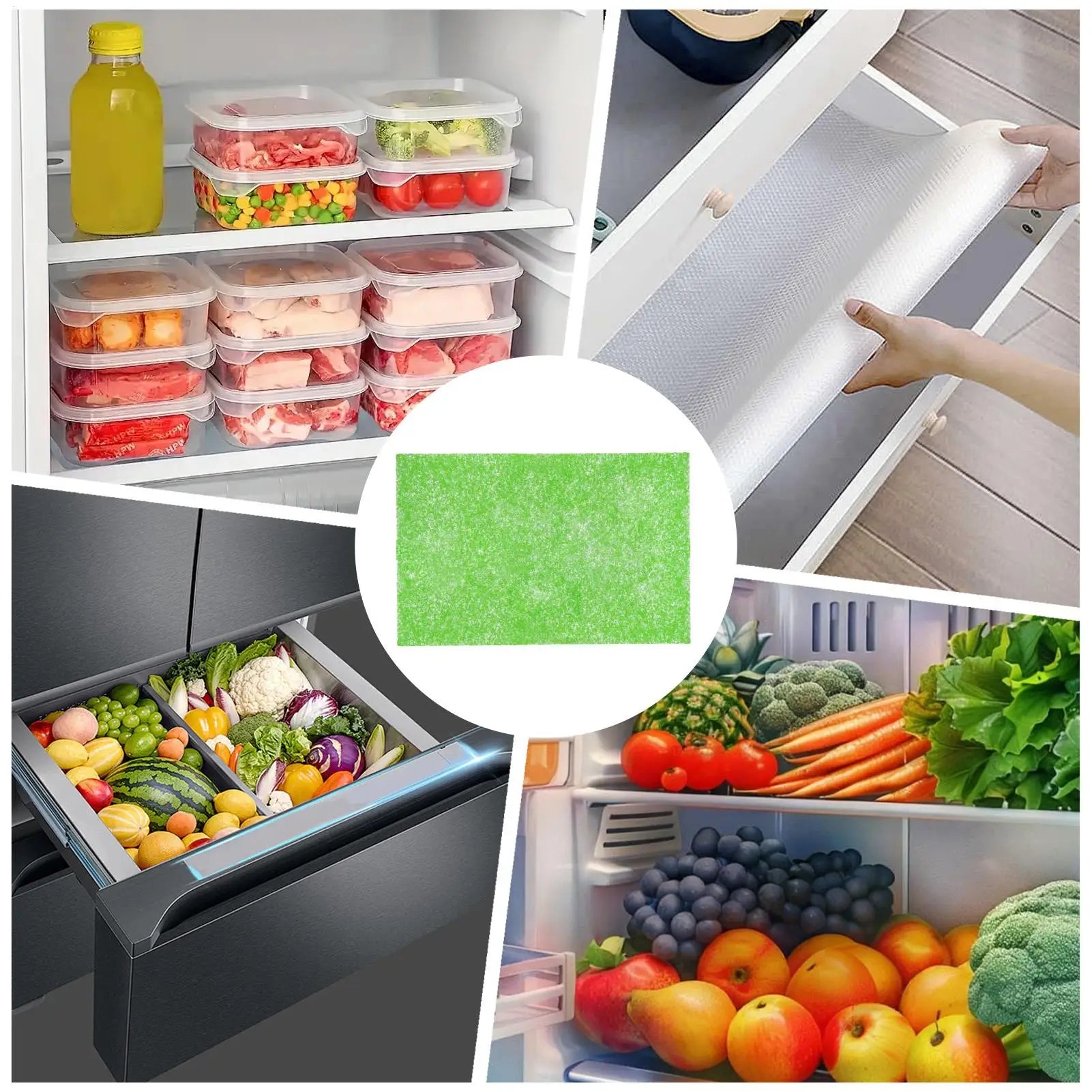 Refrigerator Shelf Liners 4 Washable Cuttable Mat Mats Pads Apartment