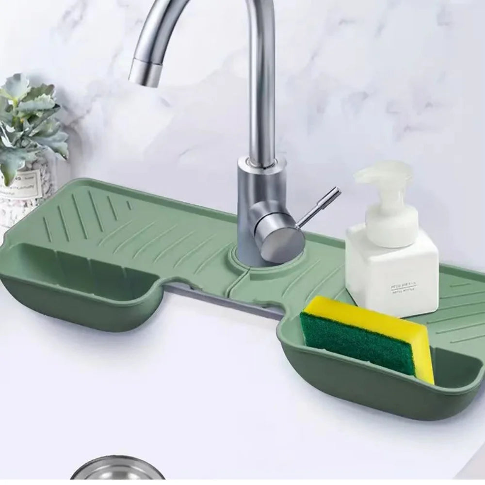 Kitchen Silicone Faucet Sink Splash Guard Waterproof Mildew-proof Mat