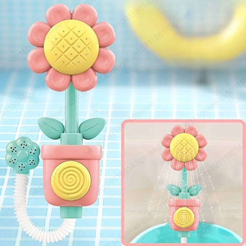 Dutora Baby Bath Toys – DIY Water Spray Toys for Toddlers 0–3 Baby Bath Toy Set Zpaxo sunflower toy