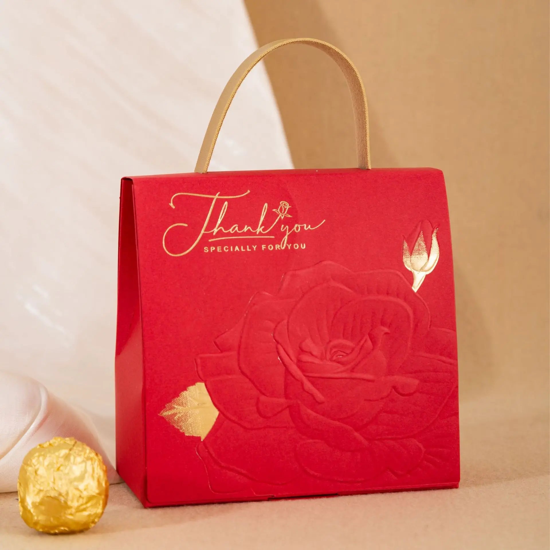 Kraft Paper Wedding Candy Gift Box – Party Favor Box Party Favor Gift Box Zpaxo bright red Other