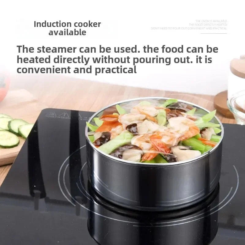 Portable Multi-layer Stainless Steel Thermal Lunch Box Leakproof