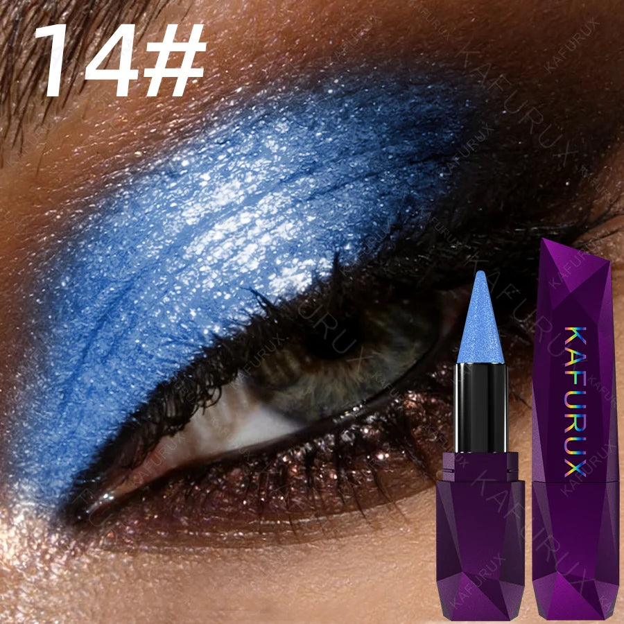 Metallic Brown Eyeshadow Pencil Glitter Silkworm Liner Pen Zpaxo 14