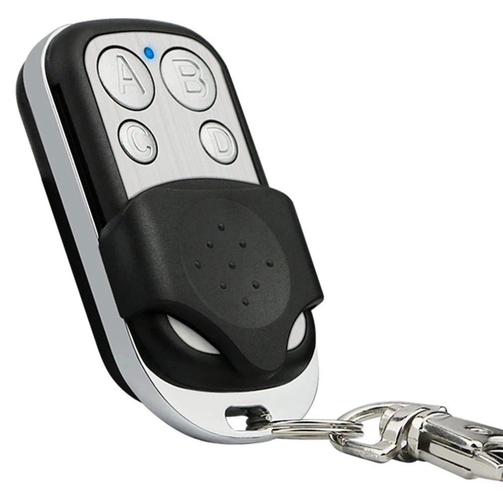 433MHz Smart Copy Duplicator Metal Push Button Remote Control Transmitter ABCD / Lock Unlock 4 Button Garage Door Opener Remote Zpaxo 433MHZ
