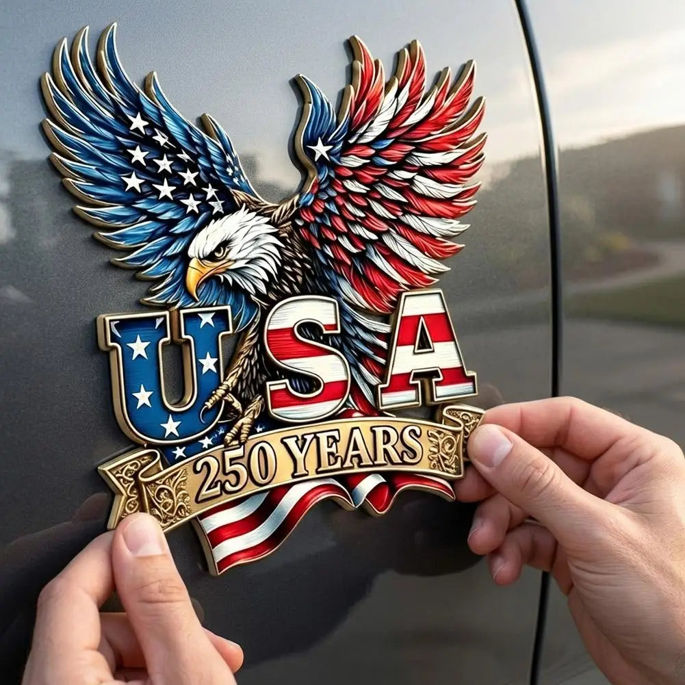 USA 250th Anniversary Eagle Patriotic Vinyl Car Decal 1776-2026 Vinyl Car Decal Zpaxo