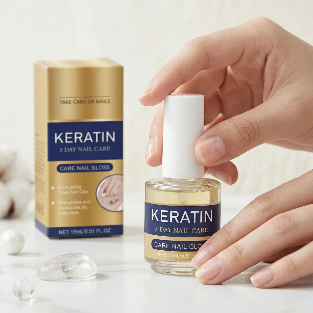 Keratin Nail Care Oil – Repair & Strengthen Brittle Nails (15ml) Nail Treatment Oil Zpaxo