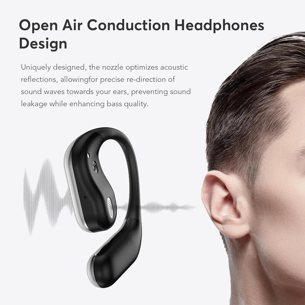 UYUXIO Open Ear BT 5 4 Earbuds Wireless Headphones 50H Playtime Sport