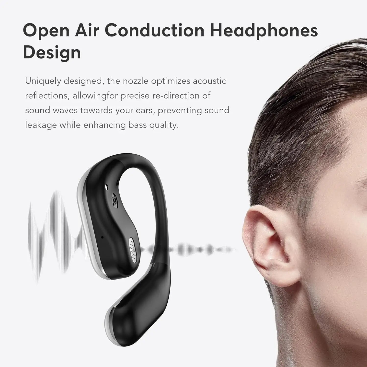 UYUXIO Open Ear BT 5 4 Earbuds Wireless Headphones 50H Playtime Sport