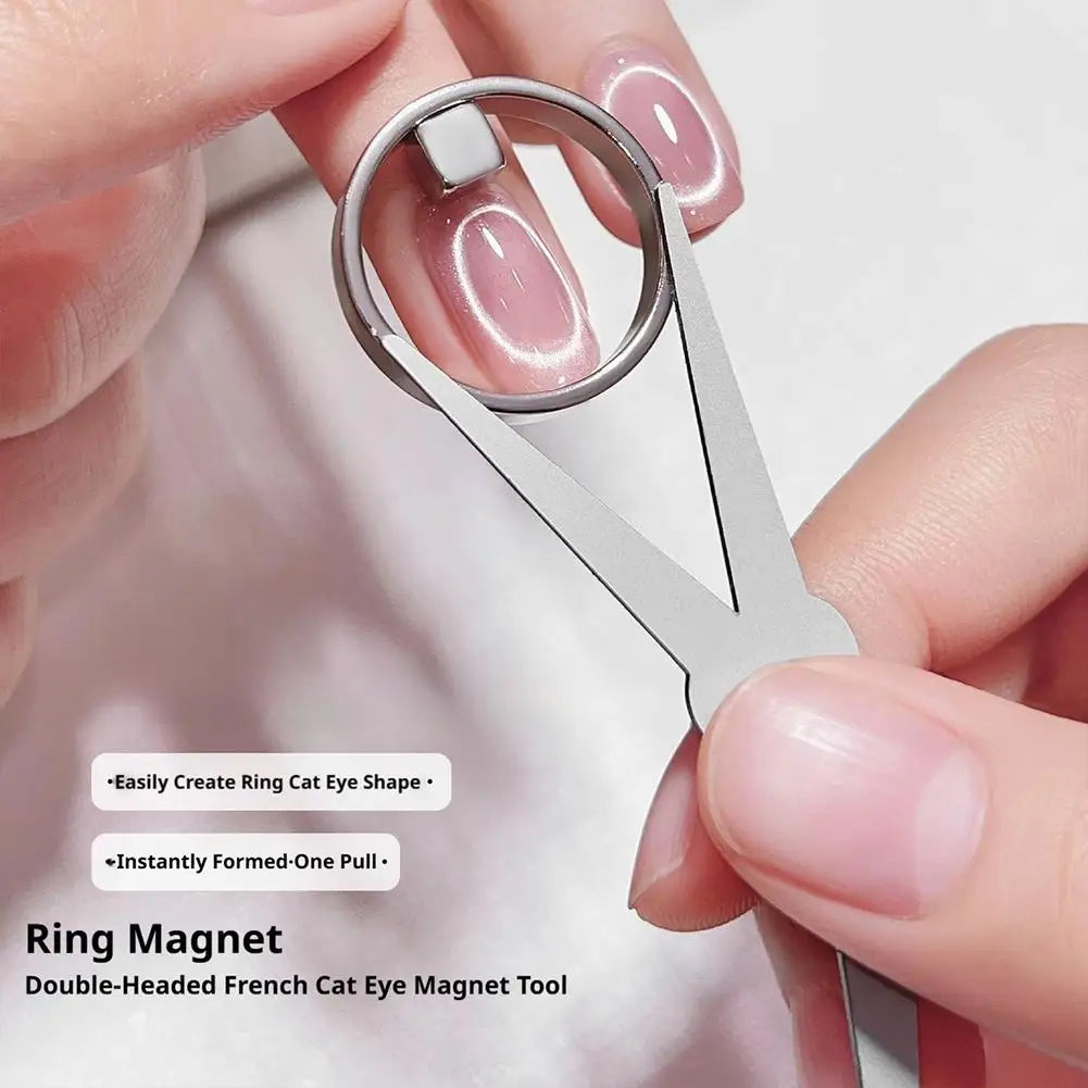 3D Cat Eye Nail Magnet Tool – DIY Magnetic Gel Polish Art Guide Nail Art Magnet Tool Zpaxo