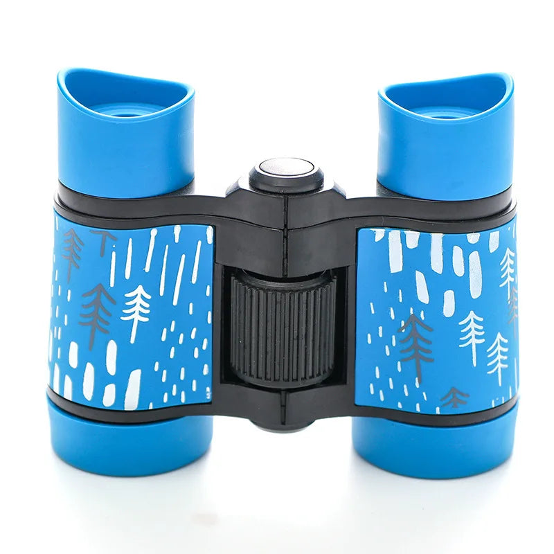 4X30mm Kids Binocular Telescope Children Educational Learning Telescope Bird Watching Folding Optics Telescope Zpaxo Blue
