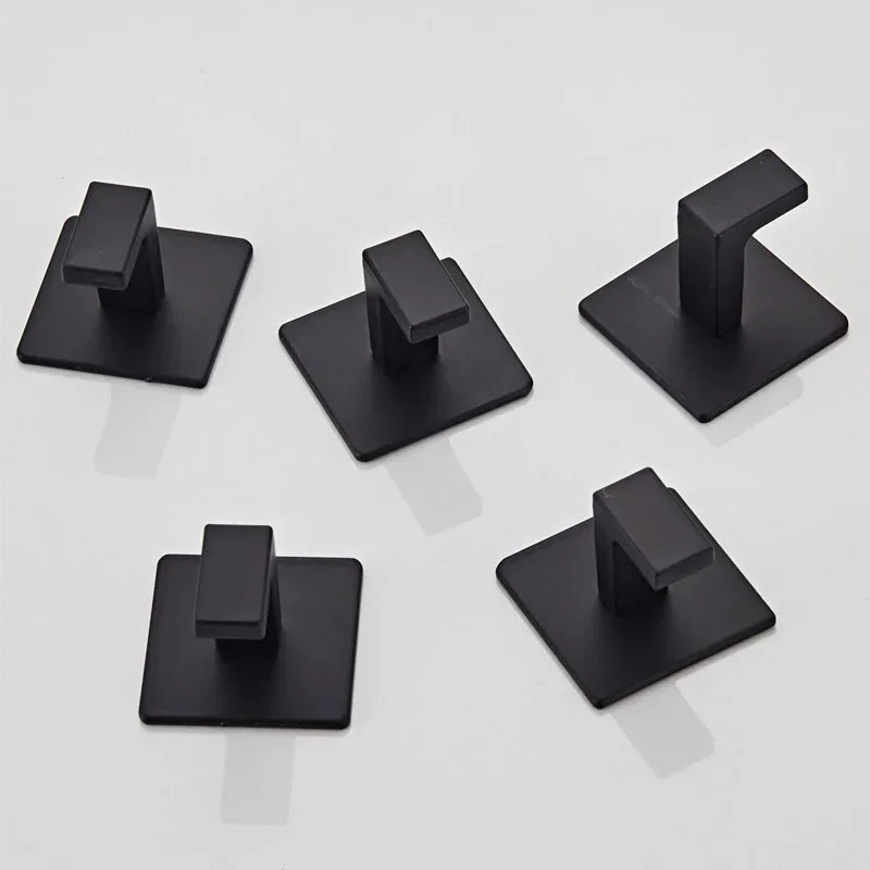 1- Strong Adhesive Wall Hook Sticker Hanging Coat Rack Clothes Hanger