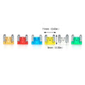 CM24pcs Car Fuses 5A 10A 15A 20A Low Profile Micro Mini Blade Truck