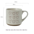 Kawaii Couple Love Mug – Ceramic Coffee Cup Birthday Gift Ceramic Coffee Mug Zpaxo 301-400ml Love Cup - Type D