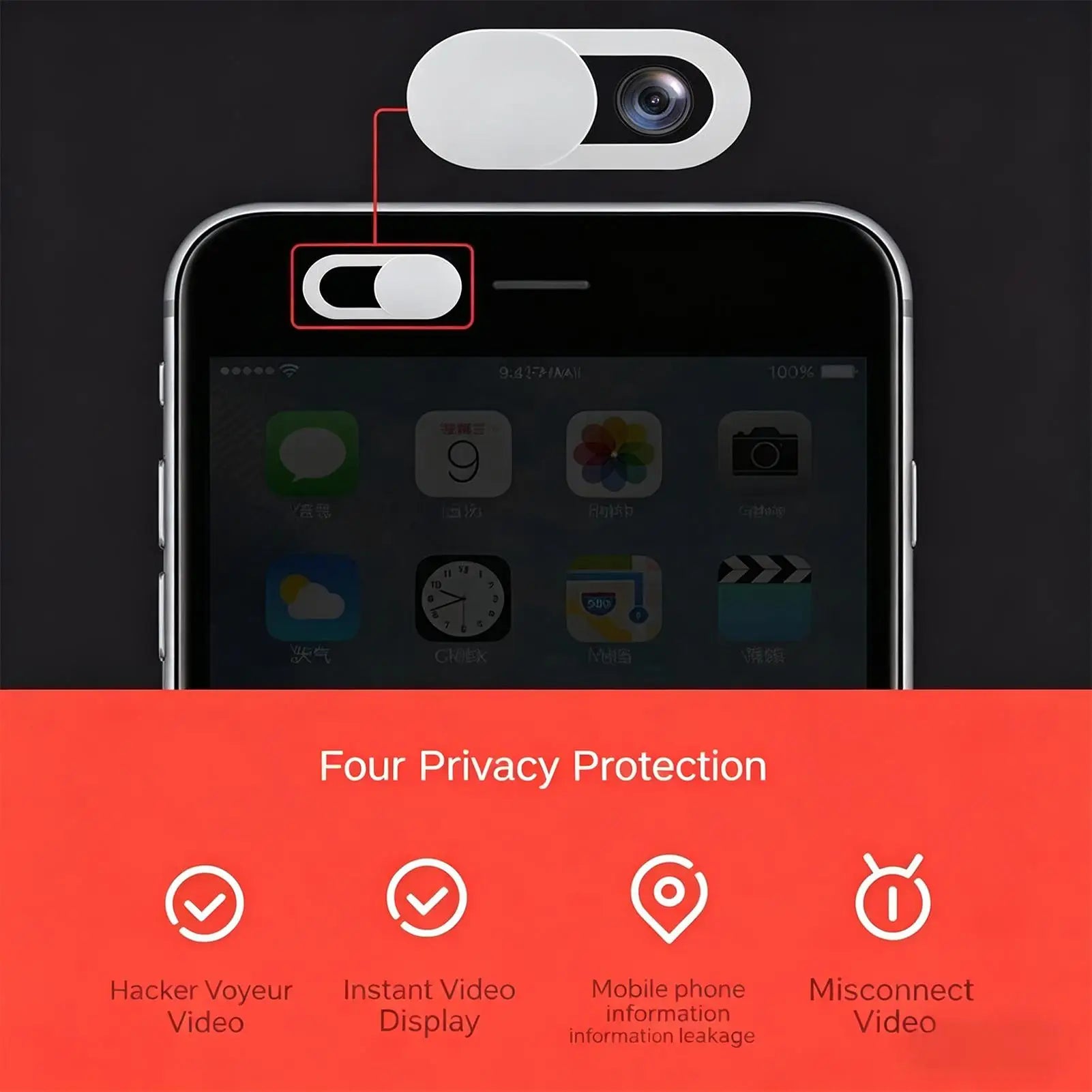 Camera Cover Slide Laptop Webcam Blocker Sticker Adhesive Privacy