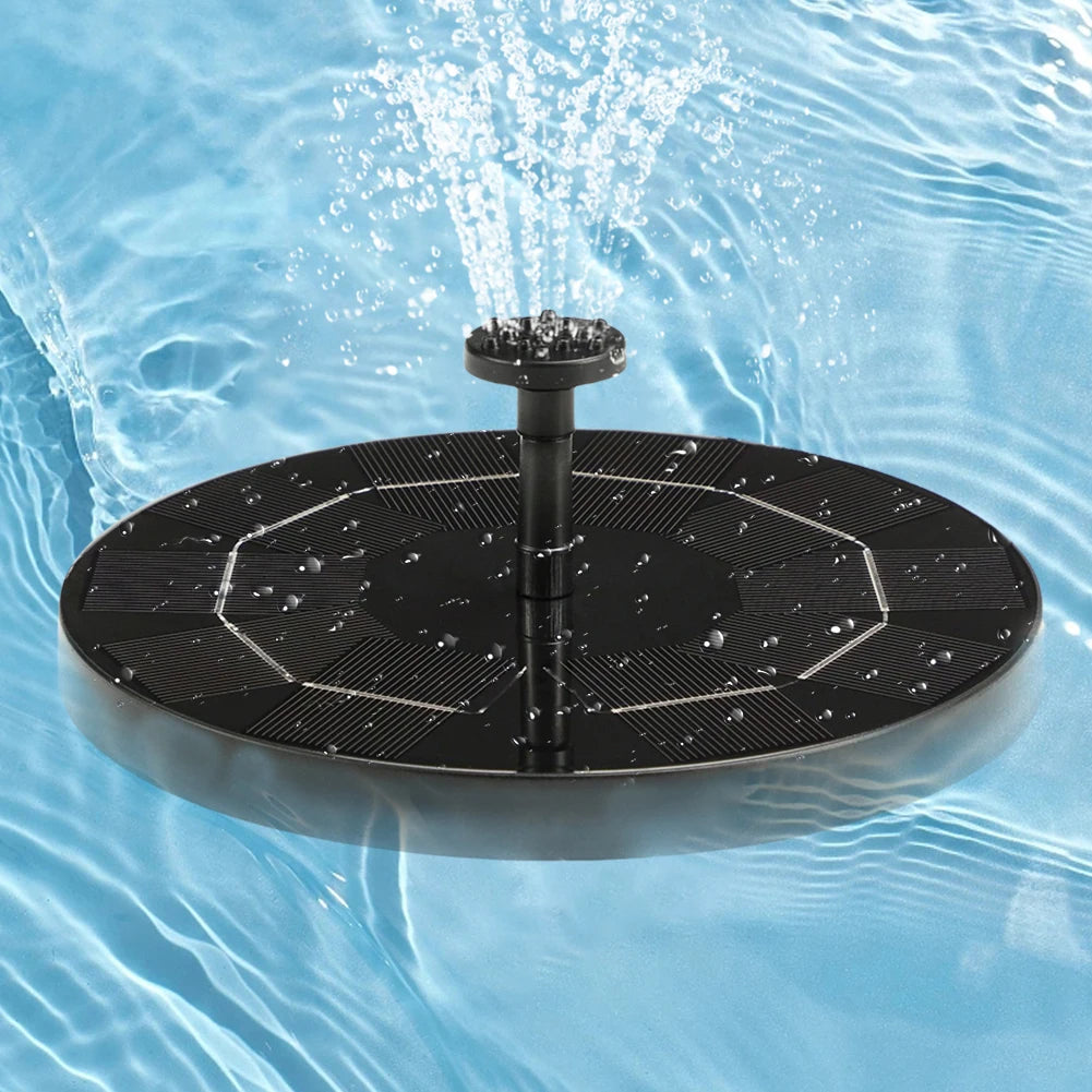 Solar Fountain with 8 Nozzles Floating Solar Fountain Floating Water Fountain Pump for Outdoor Garden Pond Pool Zpaxo