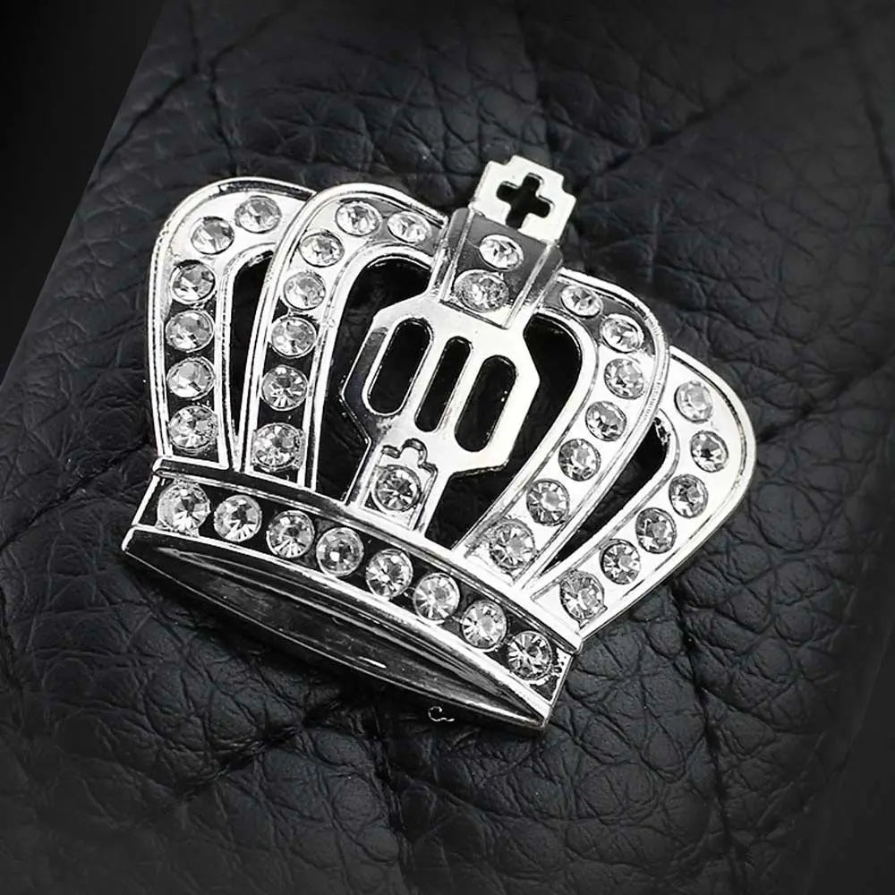 Universal Crown Diamond Car Accessories Crystal Interior Decor Hand Zpaxo