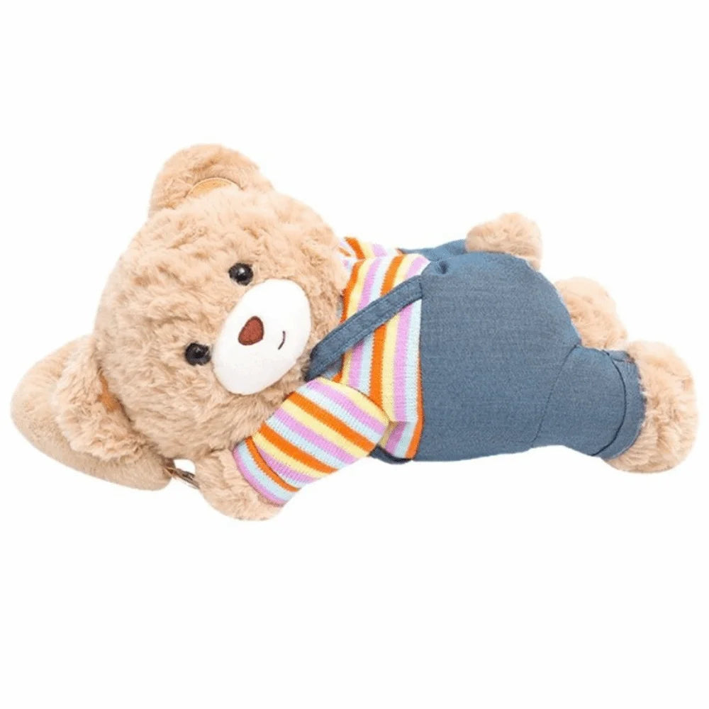 Cartoon Plush Bear Vehicle Tissue Bag Soft Creative Car Hanger Doll Zpaxo