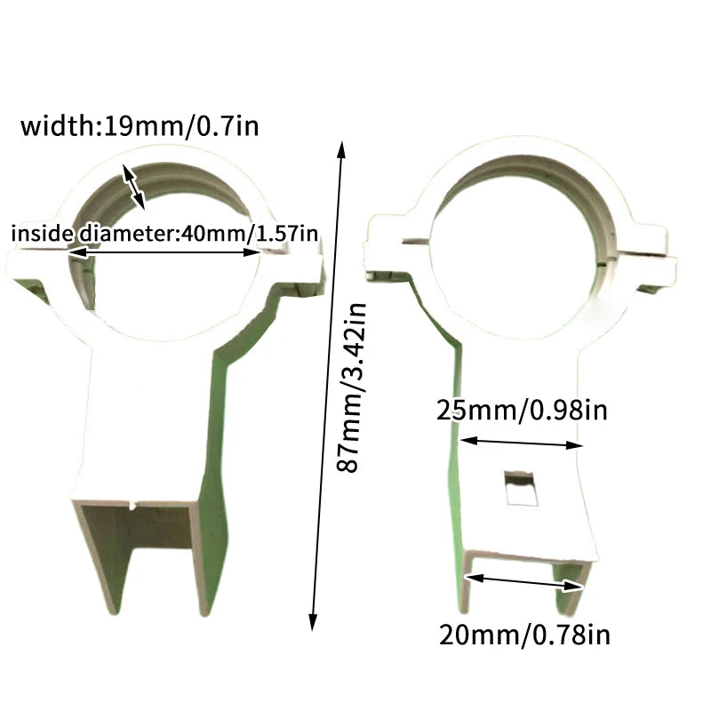 1Pcs Thickened Plastic Band LNB Holder For Satellite Dishes 20Mm Plastic Bracket, Weatherproof For Multiple Dish Sizes Zpaxo