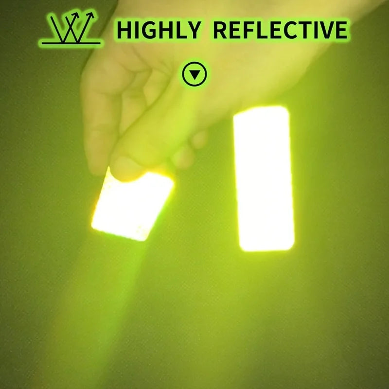 10 Ultra-bright Reflective Safety Stickers Waterproof Fluorescent