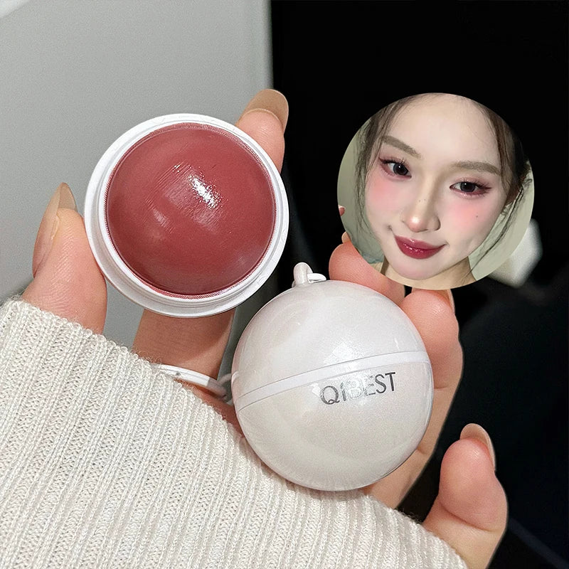 Spherical Powder Blusher Cream Easy Apply Matt Lasting Natural Makeup
