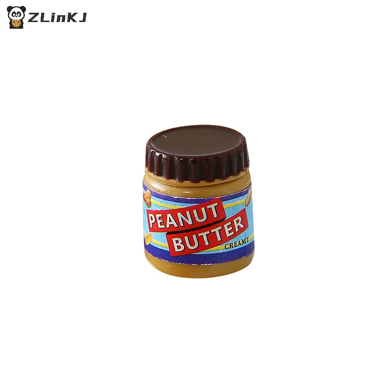Miniature Dollhouse Simulation Peanut Butter Model Decor Toy Doll Zpaxo