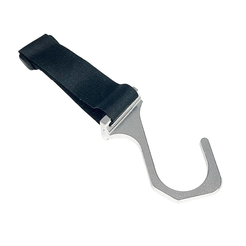 Aluminum Steering Wheel Hook with Adjustable Nylon Strap