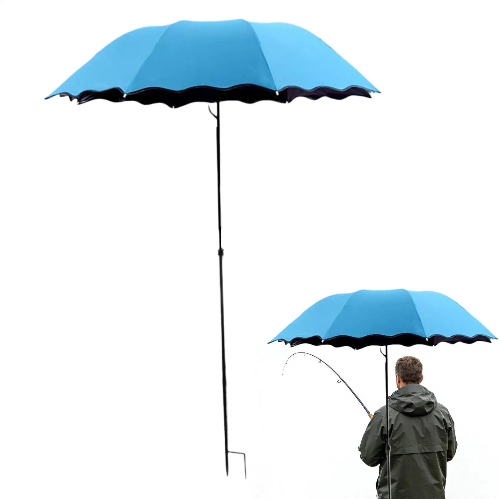 Plant Shade Umbrella with Metal Stake Weatherproof Sun Shade Cloth Outdoor Plant Flowers Potted Sun Protection Garden Supplies Zpaxo