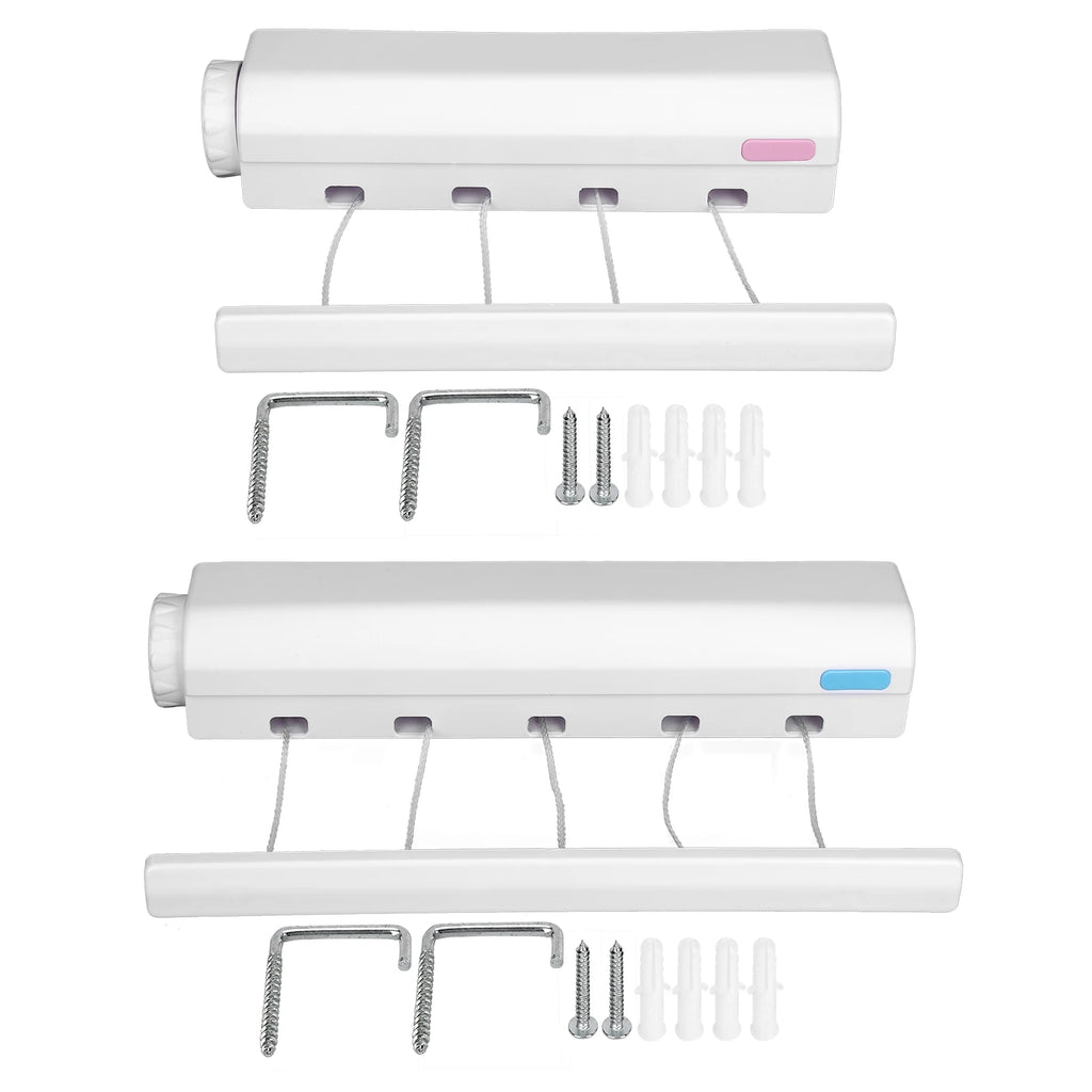Telescopic Retractable Clothesline Clothes Drying Rope Hanger Indoor