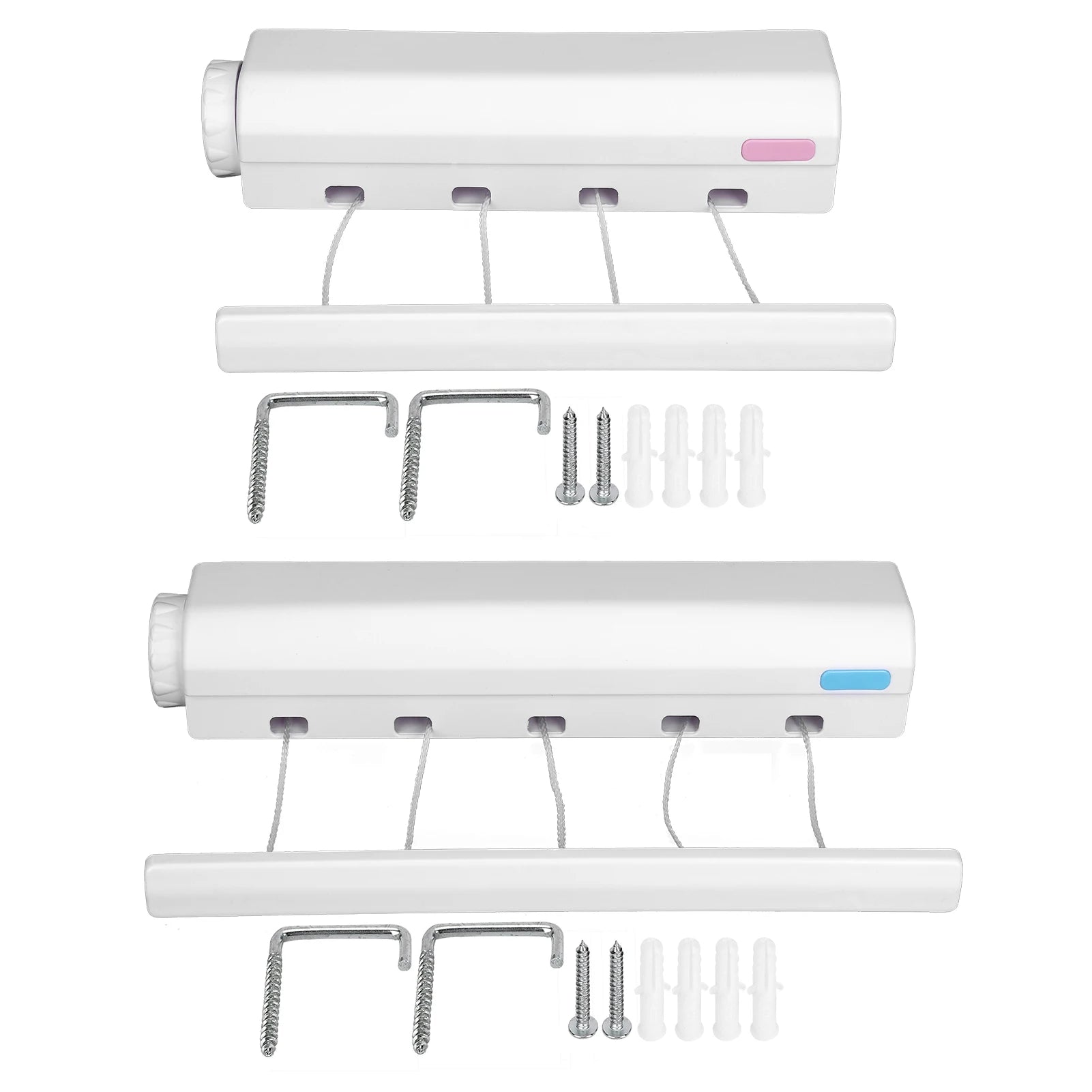 Telescopic Retractable Clothesline Clothes Drying Rope Hanger Indoor