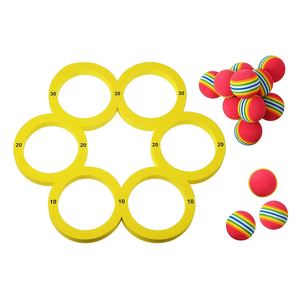 Fun Splash Water Sports Floating Pool Game Toy 10 Rainbow Balls