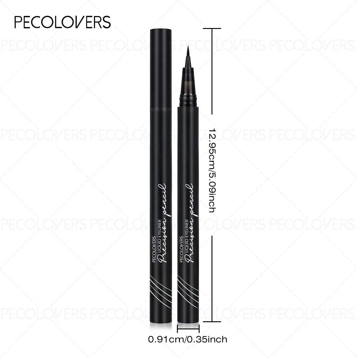 1PC 0.01mm Ultrafine 2-in-1 Eyebrow Pen, Waterproof, Sweatproof, Long-lasting, Micro-blade Eyeliner Zpaxo