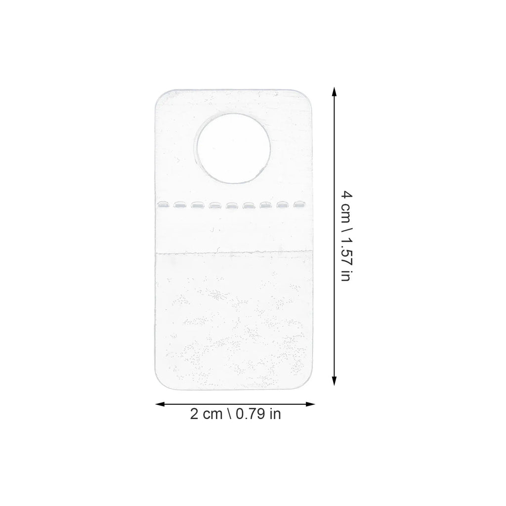Round Hole Hanging Tabs Clear Self Adhesive Sticky Strong Retail