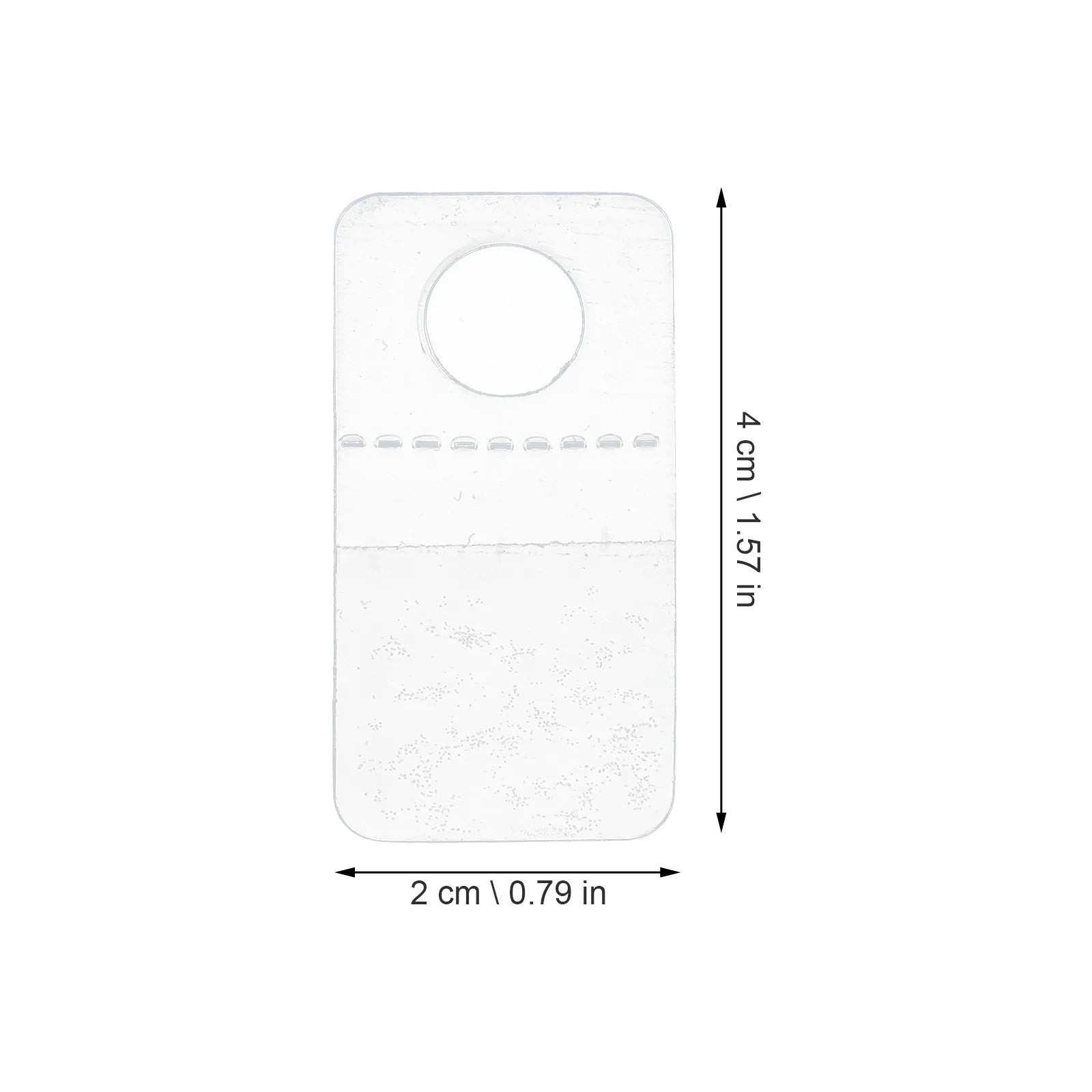Round Hole Hanging Tabs Clear Self Adhesive Sticky Strong Retail
