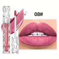Beauty Purple Glitter Liquid Lipstick - Highly Pigmented Velvet Matte Waterproof Long Lasting Non-Stick Cup Zpaxo 8