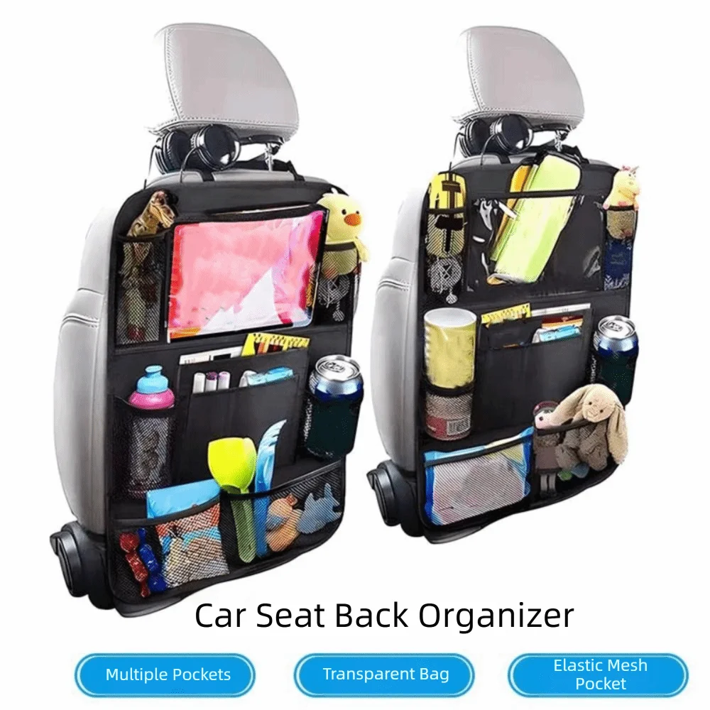 Multifunctional Backseat Car Organizer Touch Screen Tablet Holder High-Capacity Back Seat Organizers Tablet Phone Holder Zpaxo