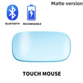 New Wireless Bluetooth Magic Computer Mouse Rechargeable Touch Slim Ergonomic Dual-Mode Silent PC Mice For Apple Macbook Air Zpaxo Blue