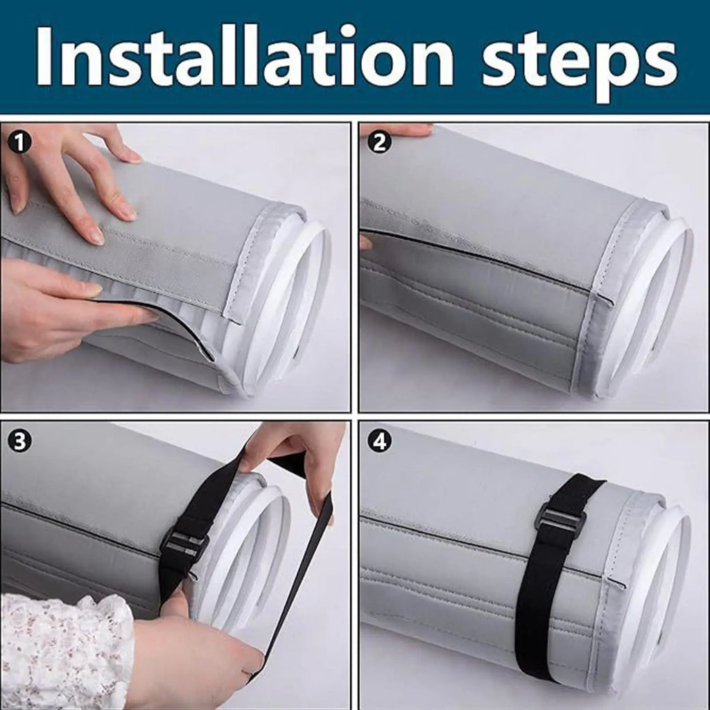 Air Conditioner Hose Cover UV-Resistant Dustproof Portable Ac Exhaust