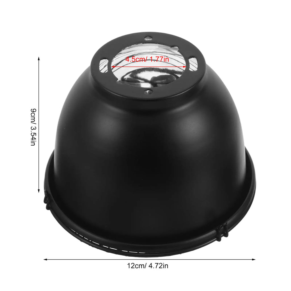 3 5 Depth Reptile Heating Dome Shade 4 7 Dia 1 8 Hole Aluminum