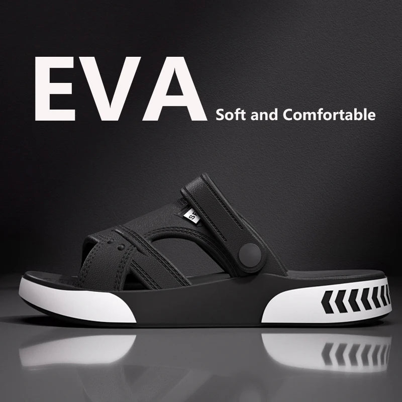 Men's Summer Slippers Fashion Thick Sole Slides Non-slip Indoor