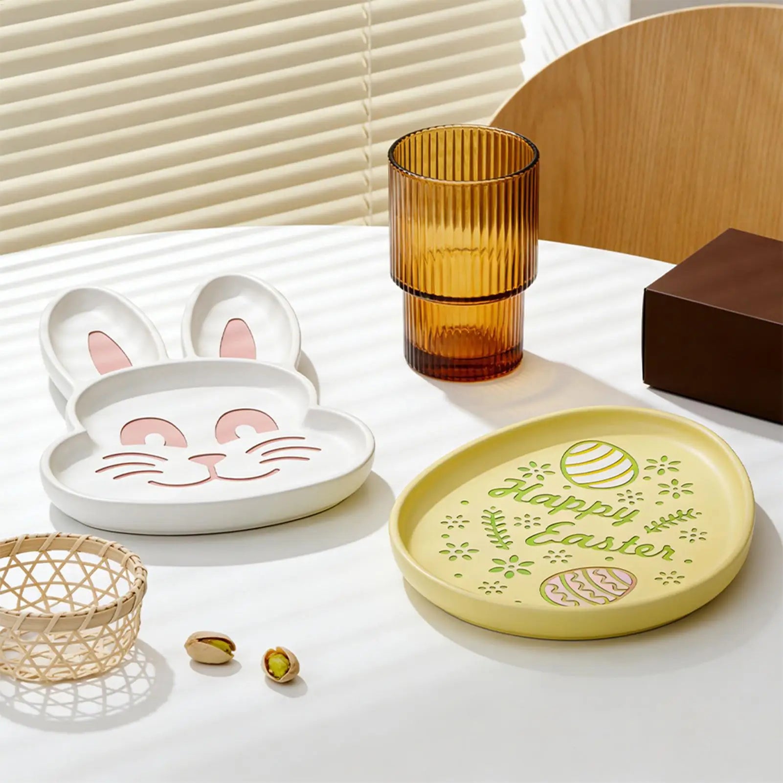Resin Tray Molds Epoxy Mold Silicone Easter Rabbit Egg Shaped Trinket