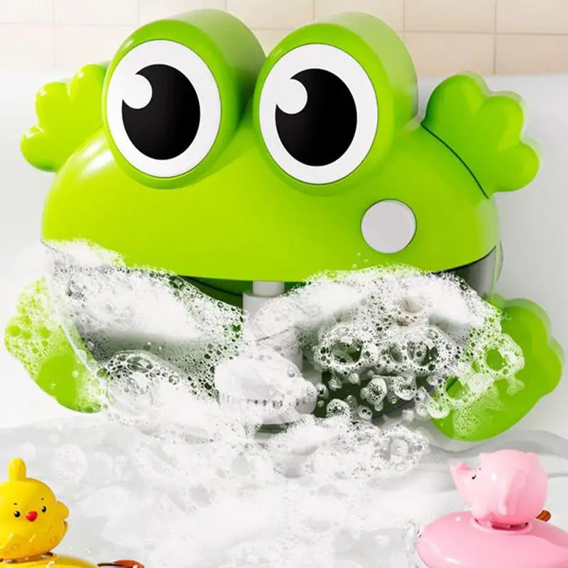 Bathtub Bubble Machine Bathtime Cute Frog Crocodile Toys Baby Bath Bubble Machine Bathtime Shower Toys Birthday Easter Basket Zpaxo