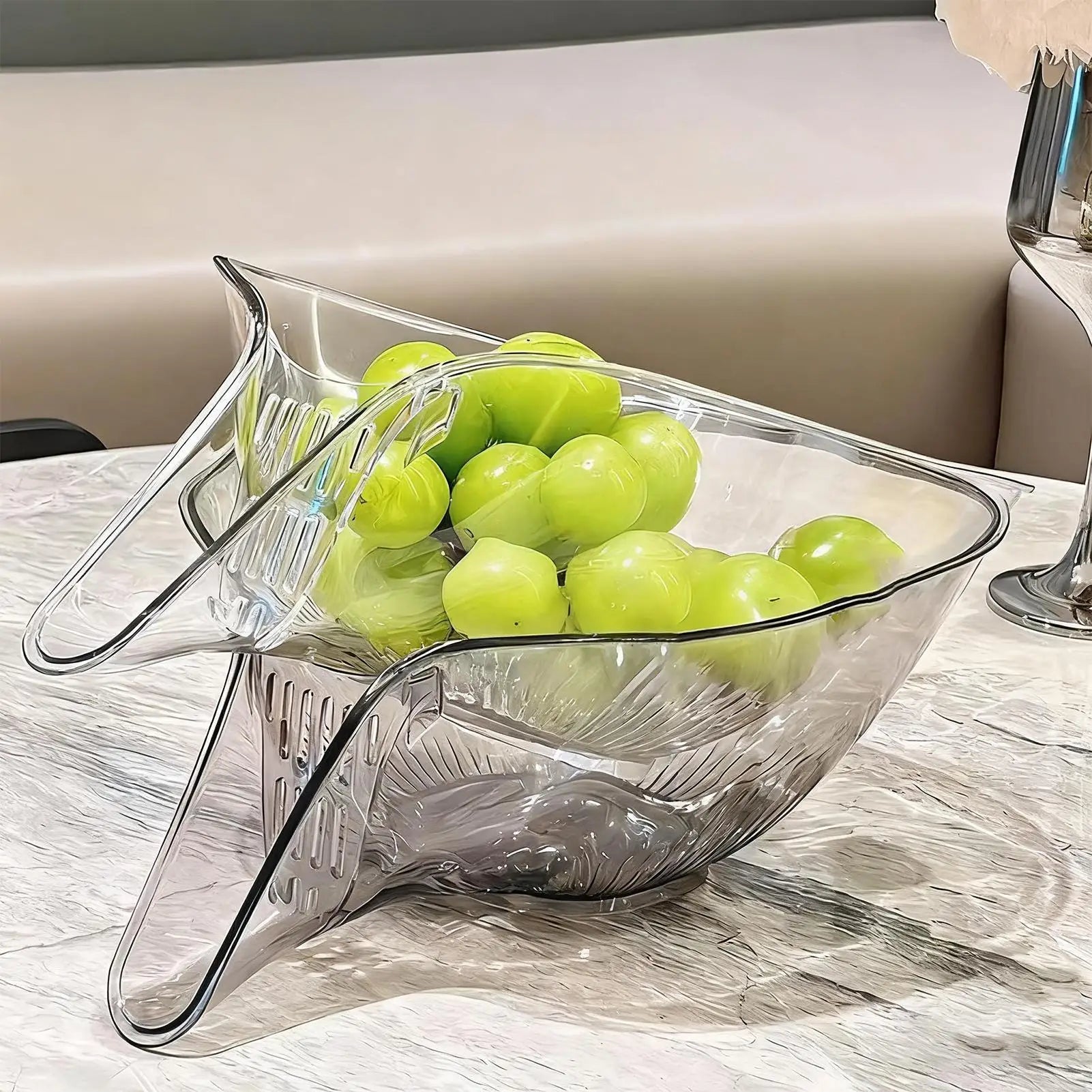 Fruit Strainer Washing Bowl Container Rice Washer Kitchen Gadgets