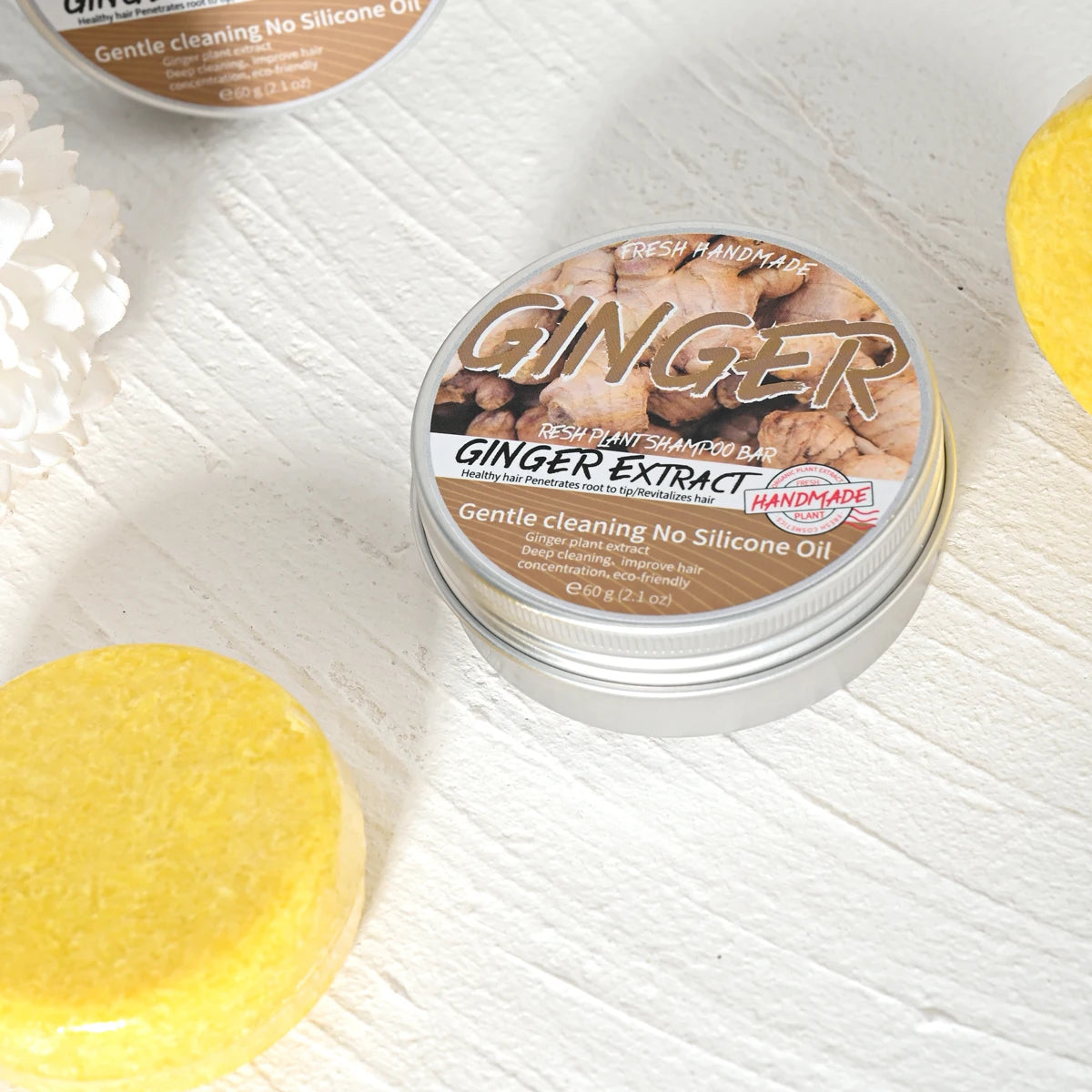 Ginger & Jojoba Solid Shampoo Bar – Oil Control & Hydrating Solid Shampoo Bar Zpaxo