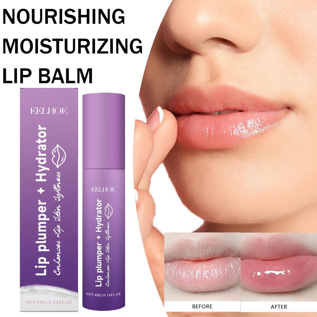 EELHOE Lip Plumper Hydrator Light Touch Moisturizes and Repairs Chapped lip Gloss Simmondsia Chinenesis avocado oil 4ml Zpaxo