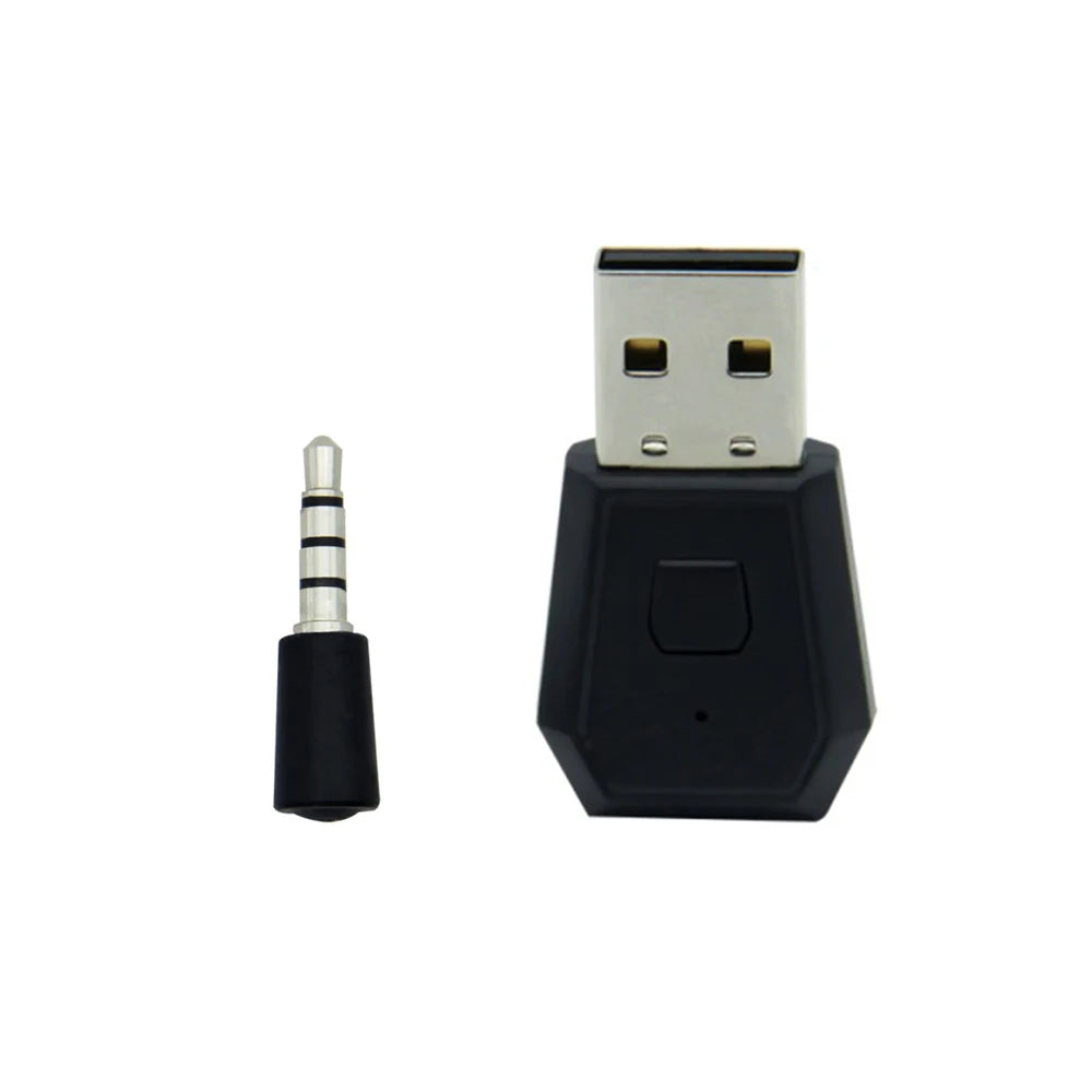 Wireless USB Dongle Bluetooth-Compatible Transmiter Adapter For PS4 Gamepad Game Controller Console Headphone Receiver With MIC Zpaxo