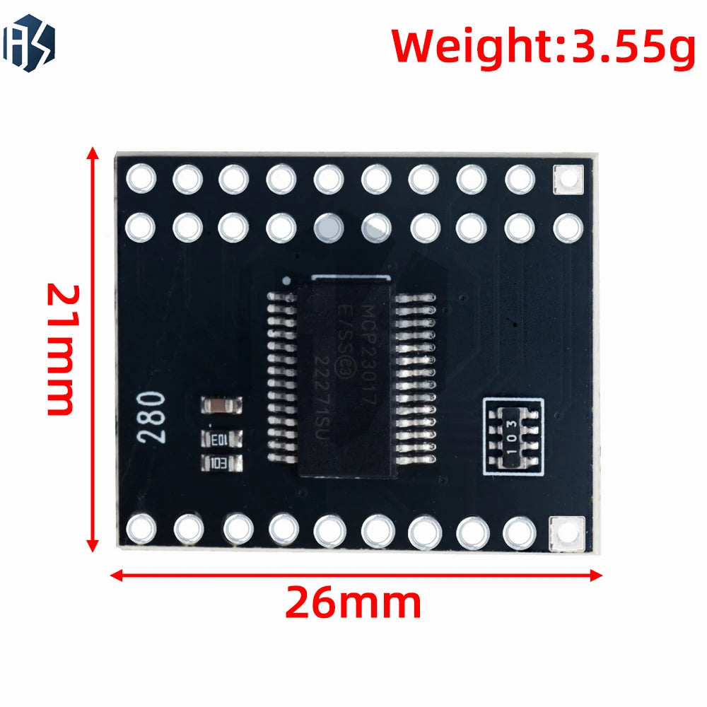 MCP23017 Serial Interface Module IIC I2C SPI MCP23S17 Bidirectional Zpaxo