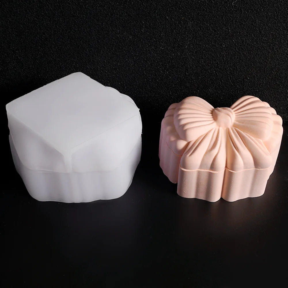 Bowknot Storage Box Silicone Mold – Resin, Concrete & Candle DIY