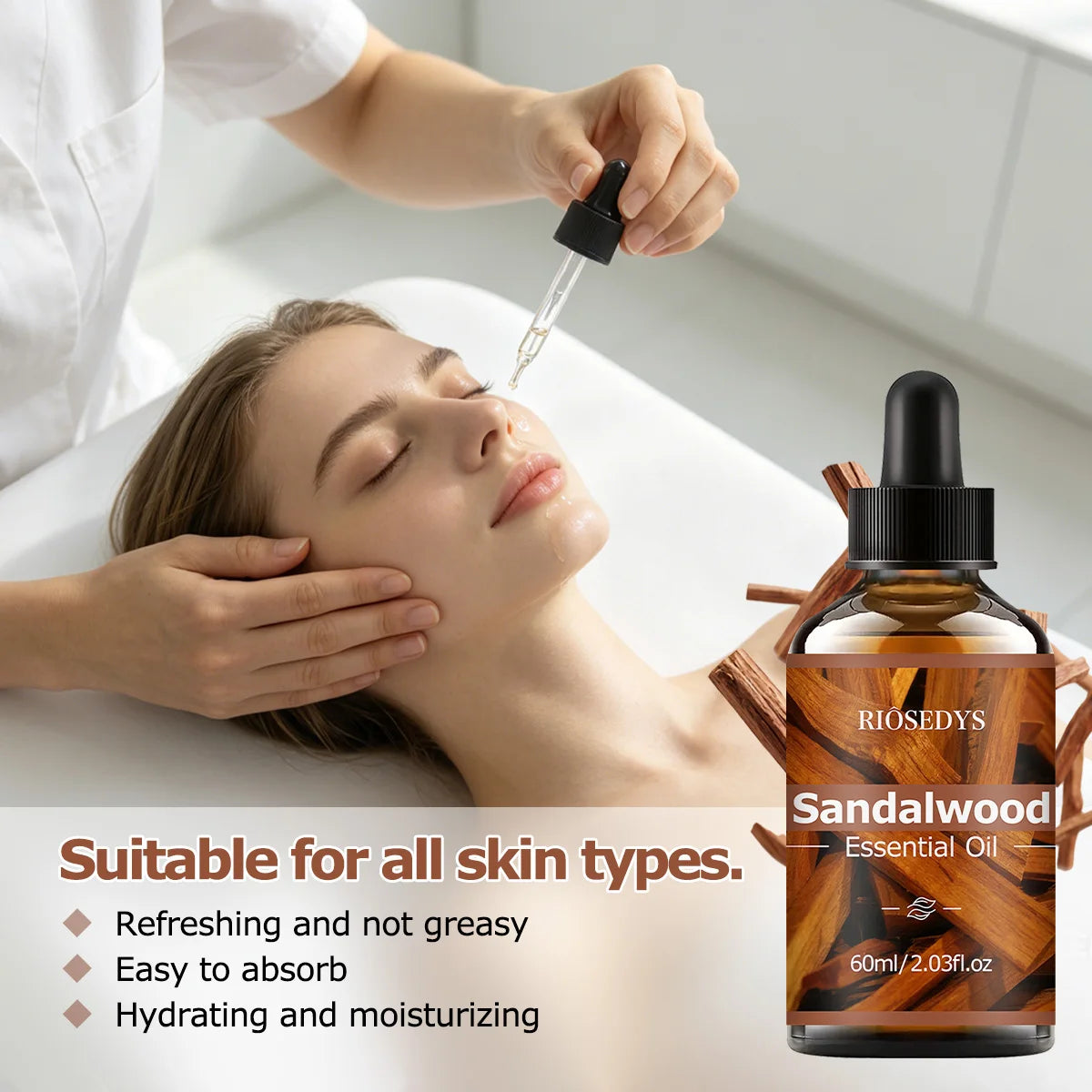 SANDALWOOD ESSENTIAL OIL Has Deep Nourishing Moisturizing Effects Zpaxo