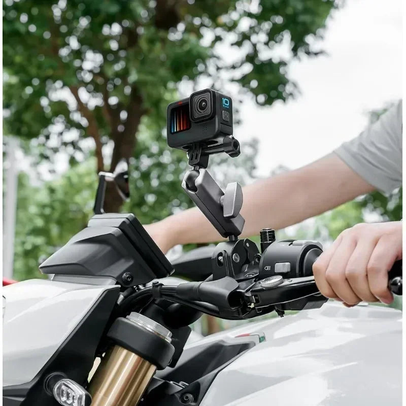 Handlebar Mount Bracket for GoPro, DJI & Insta360 | Bike/Moto